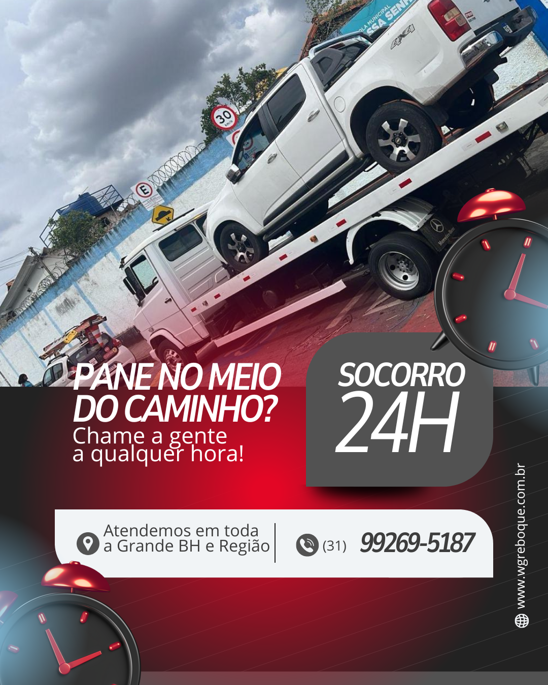 Pane Elétrica Socorro 24h Empresa De Guinchos Criativo Preto Vermelho E Preto Post Para Instagram